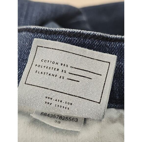 AYR Jeans Size 28 The Pop Straight Ankle Jeans 9" Rise 'Flaw' Frayed Crotch Pics - Picture 15 of 15